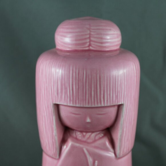 Vintage Benihana Decanter - Plum Gekkeikan Kokeshi Doll - Ceramic Decanter - Picture 2 of 9